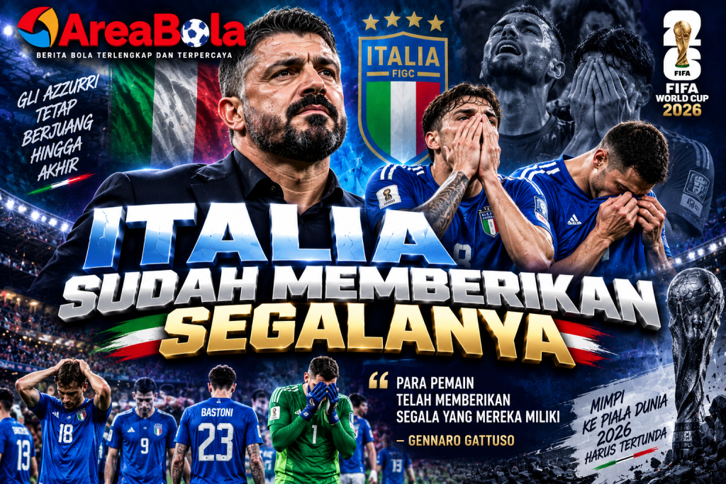 Areabola Italia sudah memberikan segalanya setelah gagal lolos ke Piala Dunia 2026